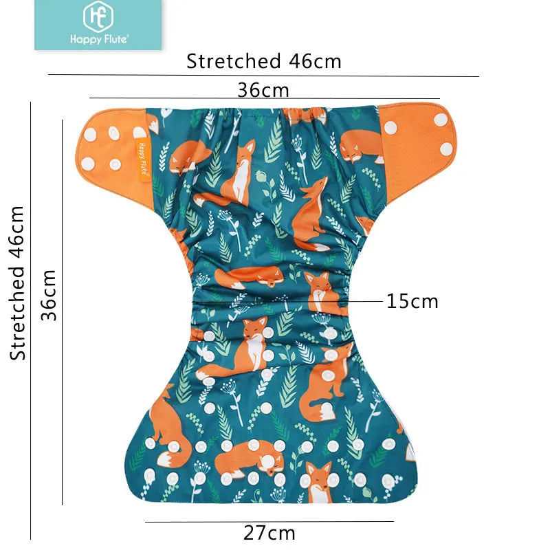 Couches lavables HappyFlute pour bébé – Paquet de 4