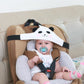 Cartoon Baby Car Pillow | Head Support & Adjustable Safety Belt