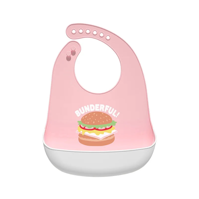 Toddler Feeding Bib – Adjustable Silicone Saliva Towel