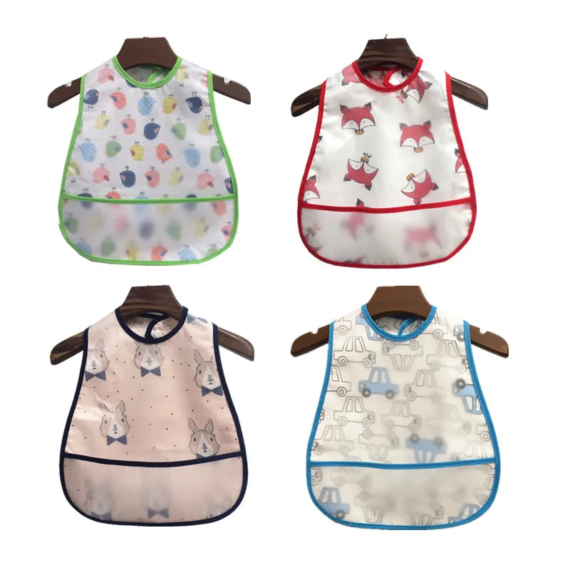 High-Quality Adjustable Cartoon Waterproof Baby Bib