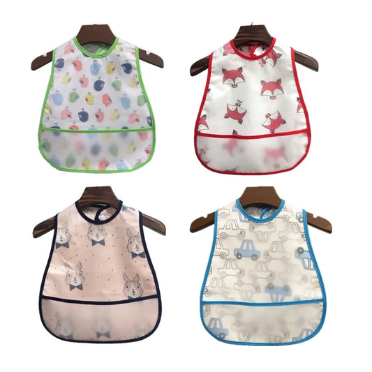 High-Quality Adjustable Cartoon Waterproof Baby Bib