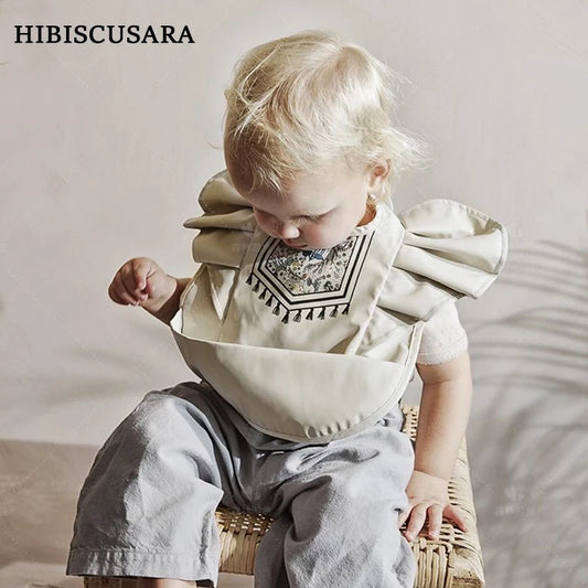 Soft PU Waterproof Baby Feeding Bib with Pocket – Easy Clean