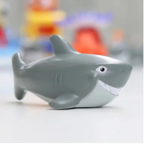 Baby Bathroom Play Set – Debbling Rubber Animals for Bath Tub
