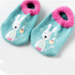 Chaussettes bébé chaudes et antidérapantes – Imprimé animal et éponge douce