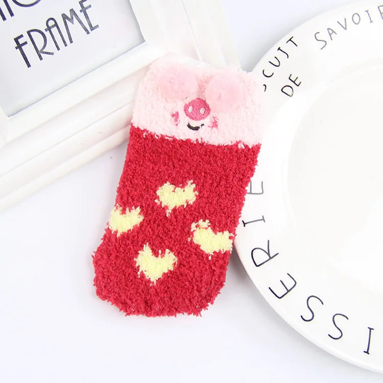 Chaussettes bébé douillettes à motifs de dessins animés
