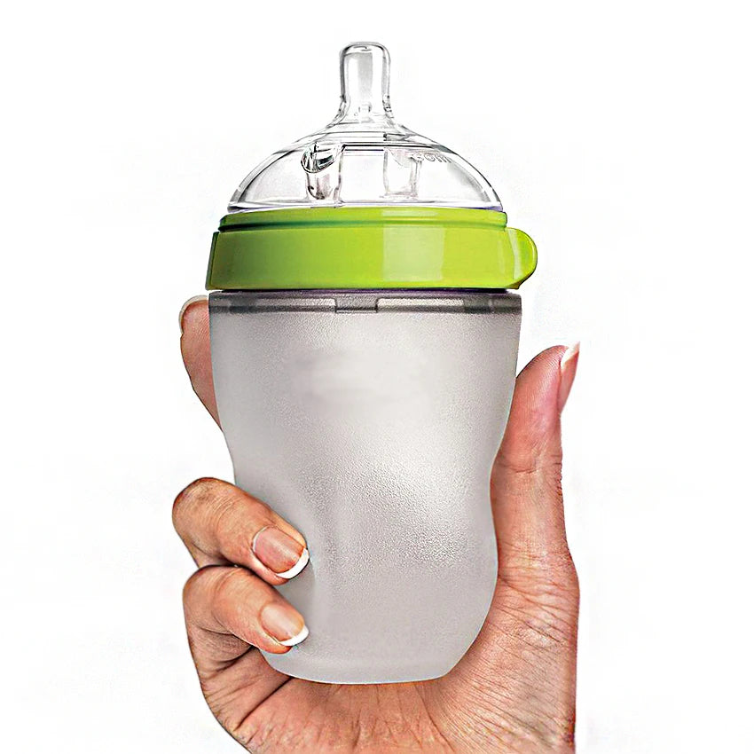 Biberon sécurisé pour bébé | 473 ml (16 oz) en silicone intelligent, mains libres