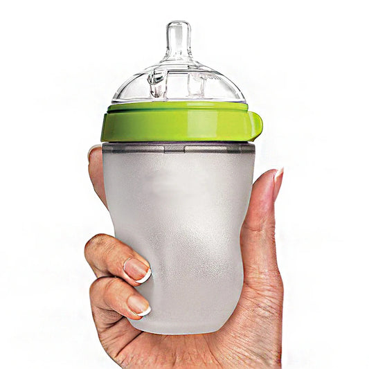 Safe Baby Feeding Bottle | 16oz Smart Silicone, Hands-Free