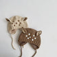 Bonnet tricoté à motif de bois de cerf