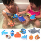 Baby Bathroom Play Set – Debbling Rubber Animals for Bath Tub