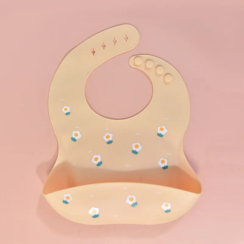 Toddler Feeding Bib – Adjustable Silicone Saliva Towel