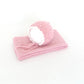 Vintage Newborn Knit Wrap and Bonnet Set for Photography Props