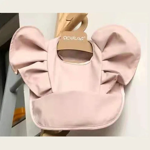 Soft PU Waterproof Baby Feeding Bib with Pocket – Easy Clean