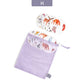Elinfant Reusable Bamboo Breast Pads – 6pcs Washable Nursing Set with Bag