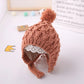 Soft Warm Solid Color Knitted Baby Hat for Boys and Girls Winter