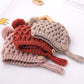Soft Warm Solid Color Knitted Baby Hat for Boys and Girls Winter