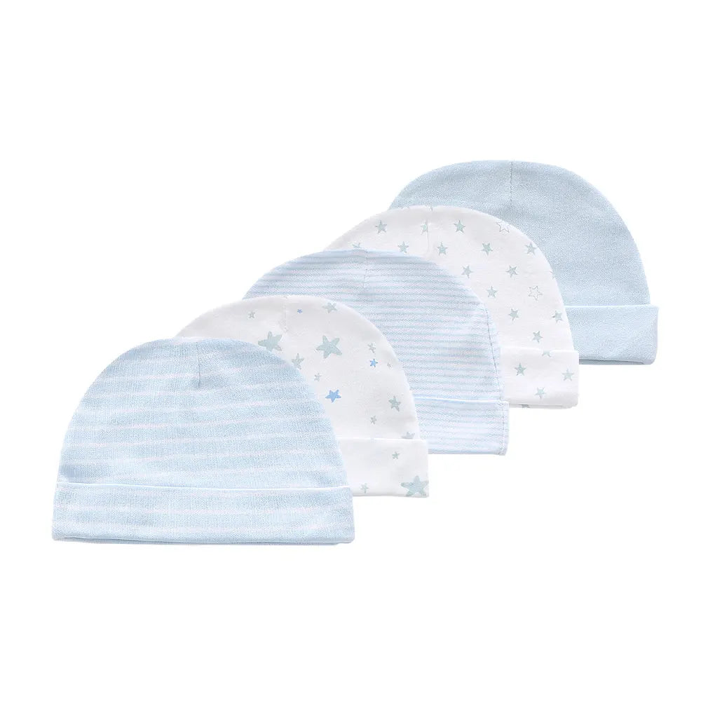 Ensemble bonnet et gants en coton pour bébé (0-6 mois)