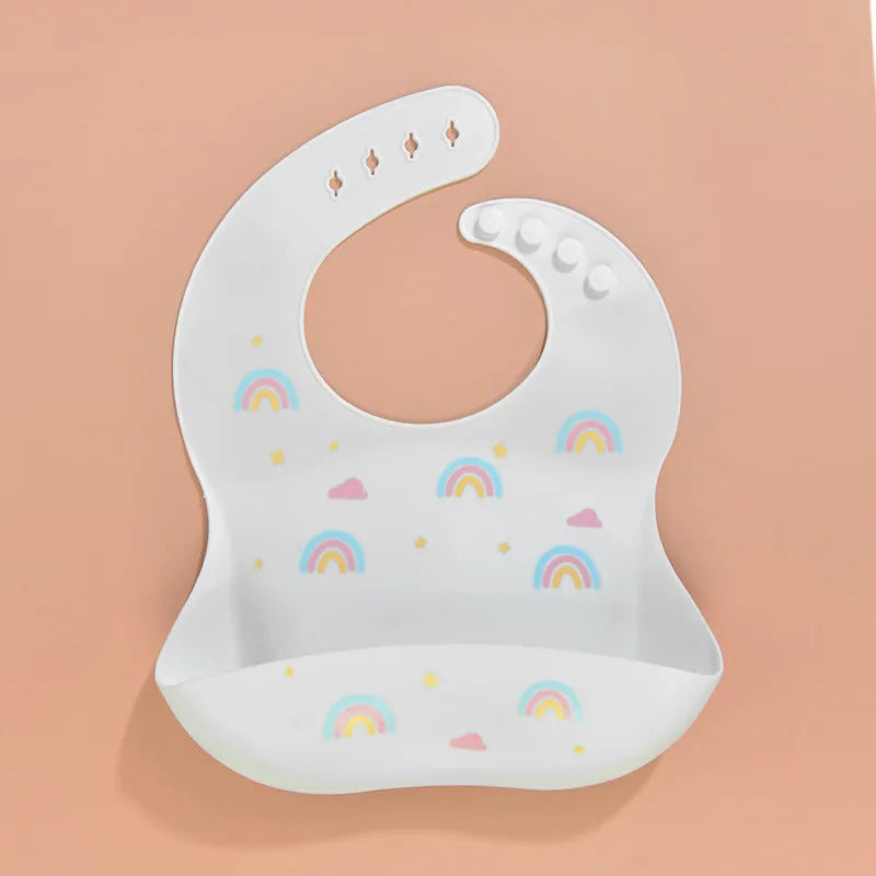 Toddler Feeding Bib – Adjustable Silicone Saliva Towel