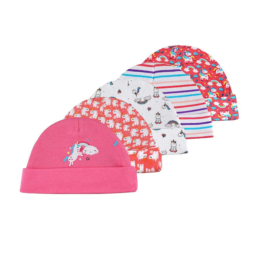 Ensemble bonnet et gants en coton pour bébé (0-6 mois)