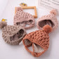 Soft Warm Solid Color Knitted Baby Hat for Boys and Girls Winter