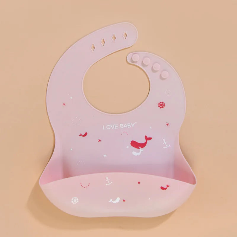 Toddler Feeding Bib – Adjustable Silicone Saliva Towel