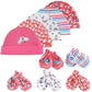 Ensemble bonnet et gants en coton pour bébé (0-6 mois)