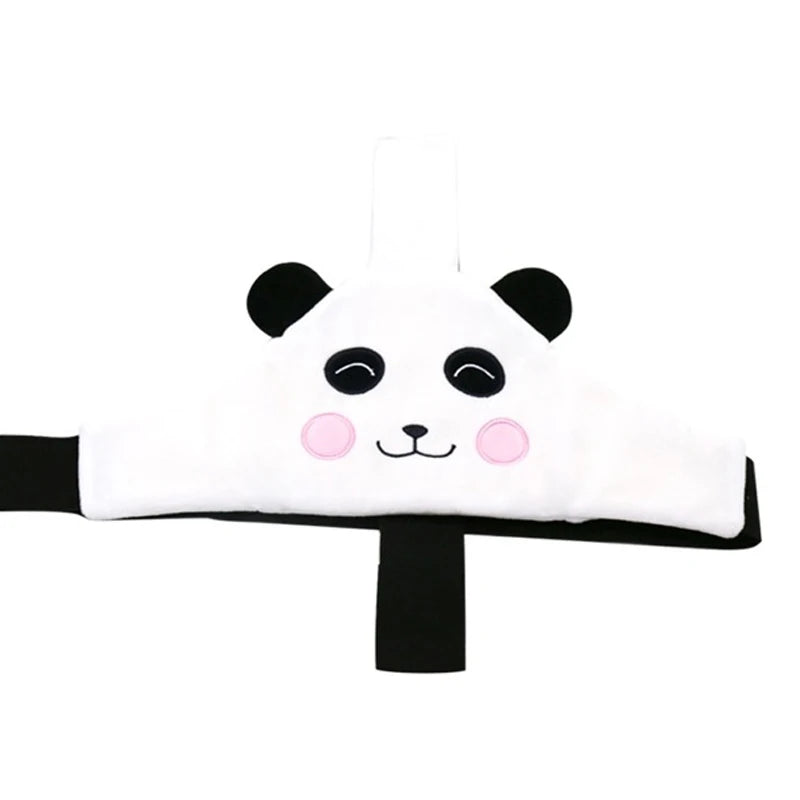 Cartoon Baby Car Pillow | Head Support & Adjustable Safety Belt