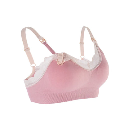 Seamless Wireless Nursing Bra – Front Open, Breathable Maternity