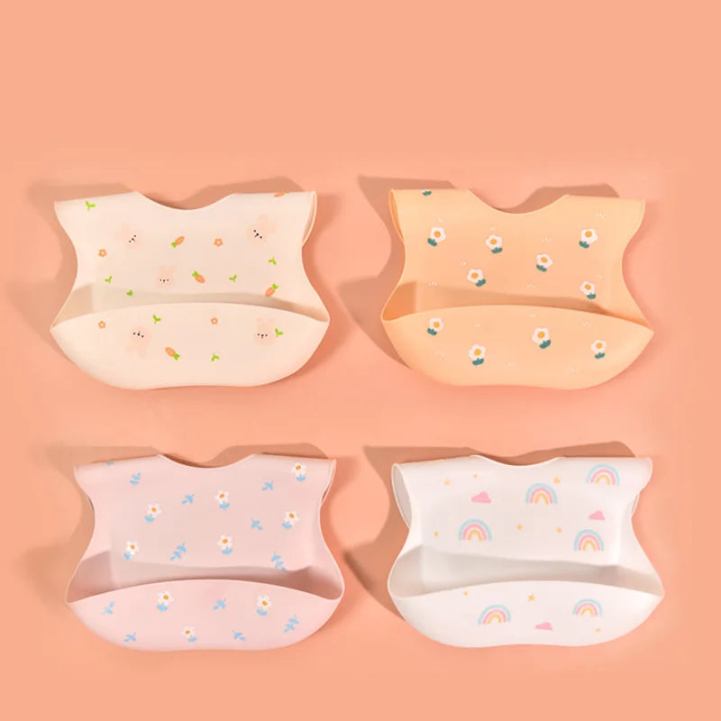Toddler Feeding Bib – Adjustable Silicone Saliva Towel