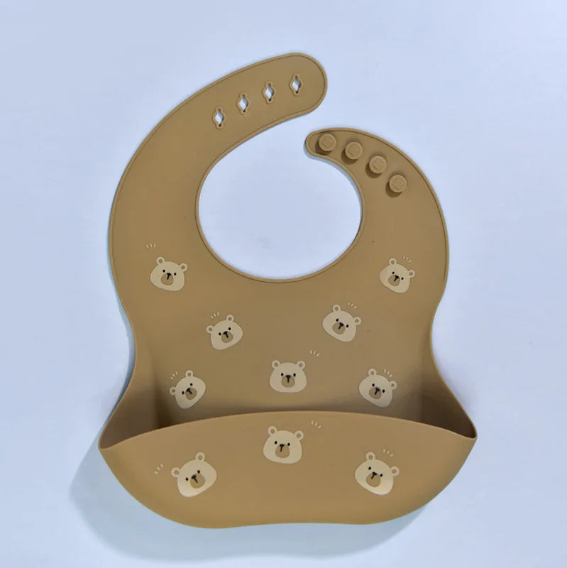 Toddler Feeding Bib – Adjustable Silicone Saliva Towel