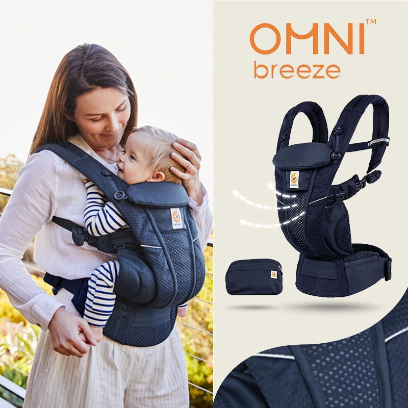 Porte-bébé Ergobaby en maille respirante – Toutes positions de portage (3 à 20 kg)