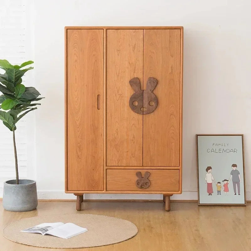 Armoire moderne pour enfants – Placard gain de place en bois