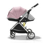 Luxury High-View Baby Stroller – Egg-Shaped Seat, One-Hand Recline, Compact Pram