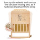 Convertible Baby Bed – Solid Wood & Adjustable Cradle