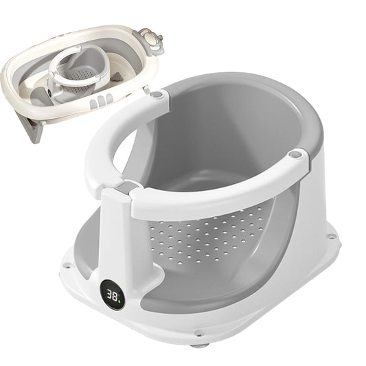 Baby Bath Seat – Sit-Up Chair with Temperature Sensor