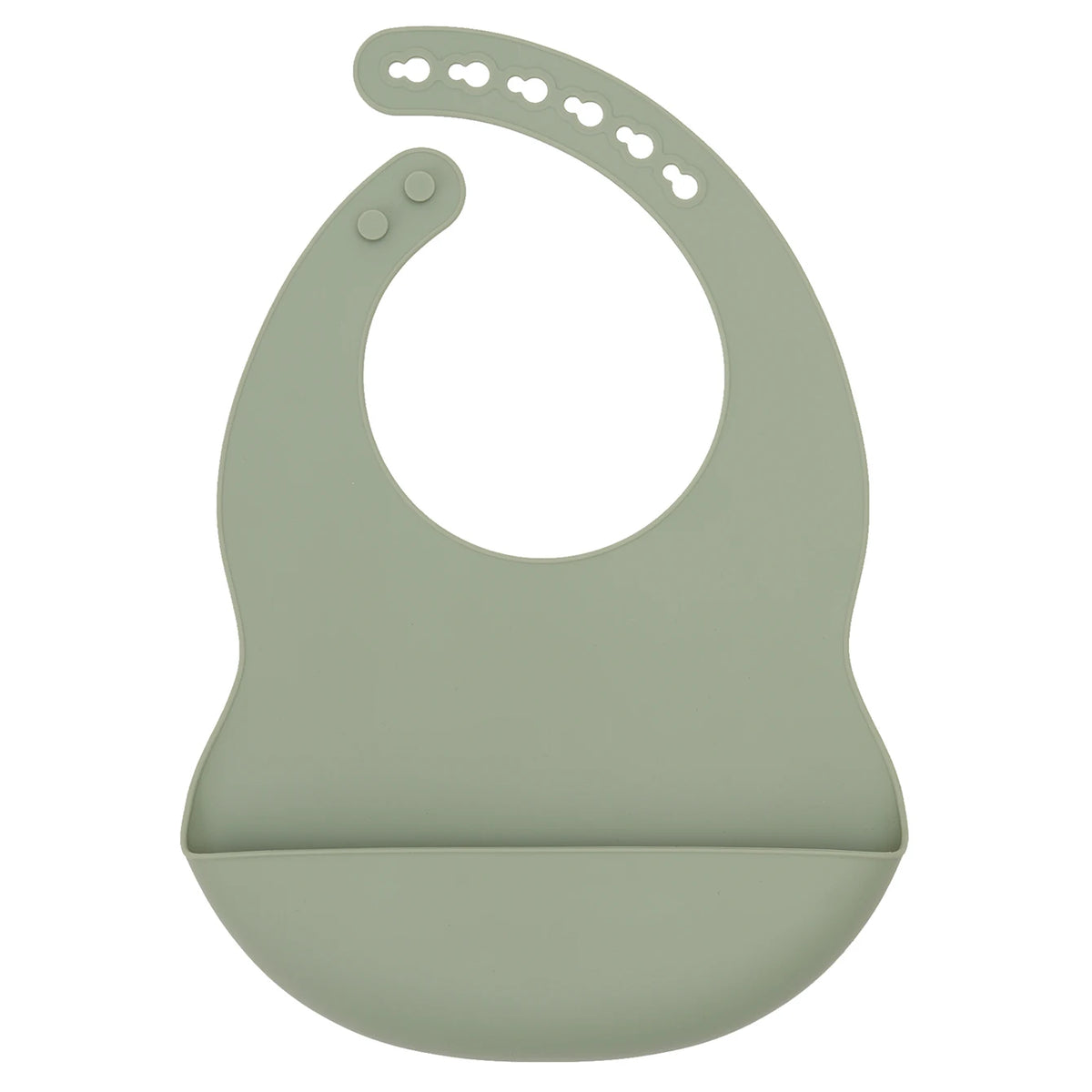 Adjustable Silicone Waterproof Baby Feeding Bib (BPA-Free)
