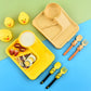 Infant Dinnerware – Spoon, Fork & Plate Kids Feeding Set