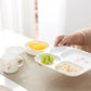 Ensemble repas pour enfants – Assiette compartimentée et ensemble cuillère/fourchette