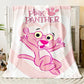 MINISO Pink Panther Flannel Blanket Suitable for Bedroom, Iving Room,sofa,student Nap,office Nap,camping Trip,children's Gift