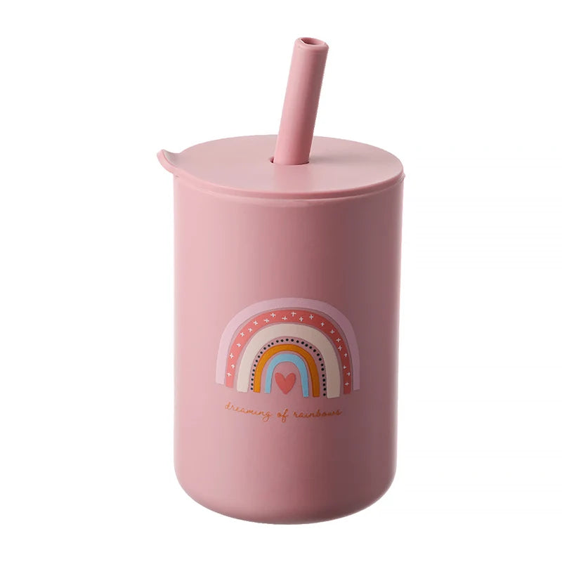 Baby Learning Cup | BPA-Free Silicone Straw Cup for Toddler