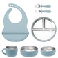 Ensemble d'alimentation pour bébé 7 pièces – Vaisselle en acier inoxydable et silicone