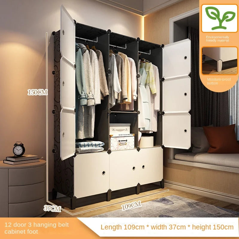 Foldable Baby Wardrobe – Plastic Closet & Cube Storage