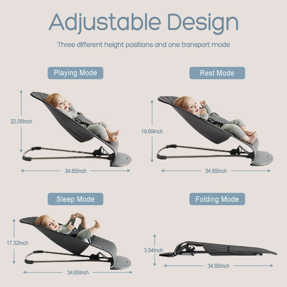 Foldable Baby Bouncer – AnGku Rocker with Toys