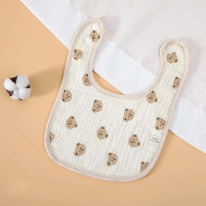 Toddler Feeding Bib – Soft Cotton Saliva Towel