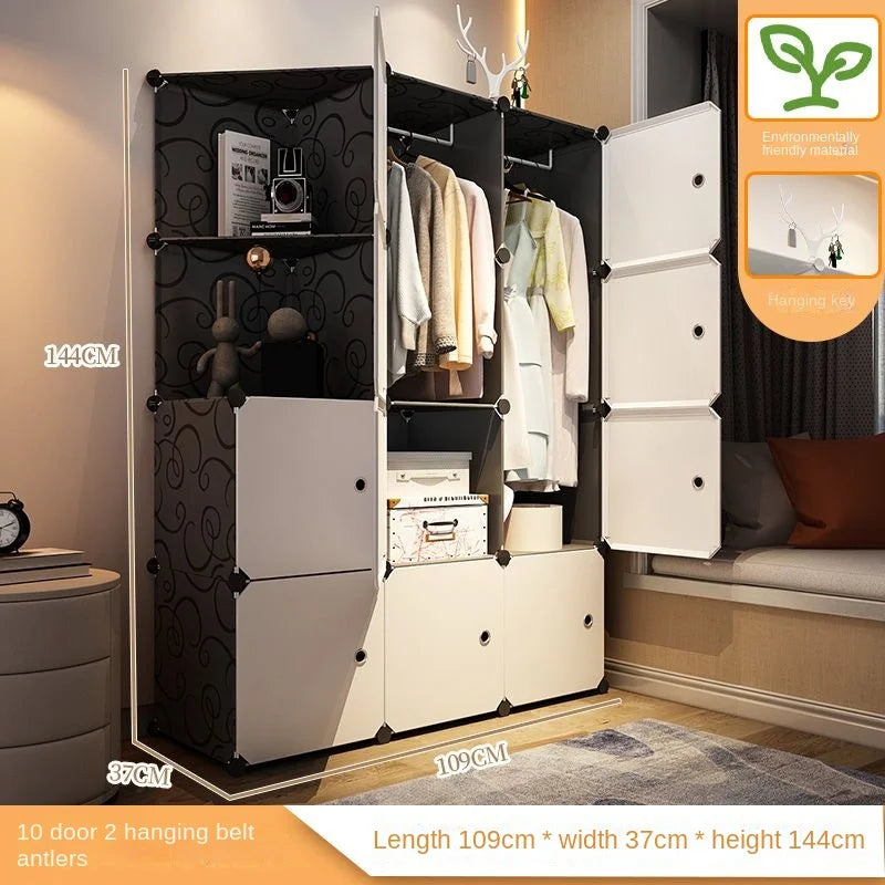 Foldable Baby Wardrobe – Plastic Closet & Cube Storage