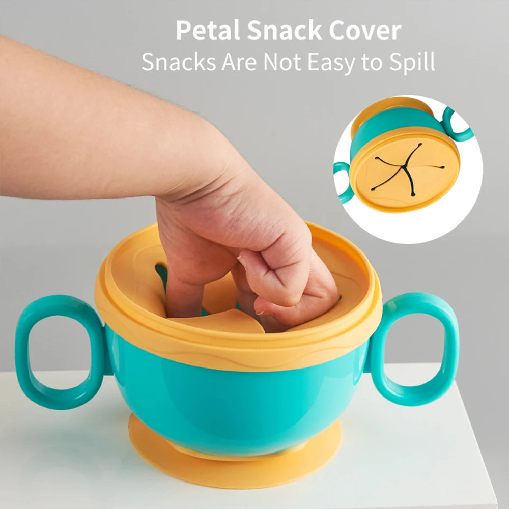 Baby Plastic Feeding Bowl – Suction Snack & Storage Cup
