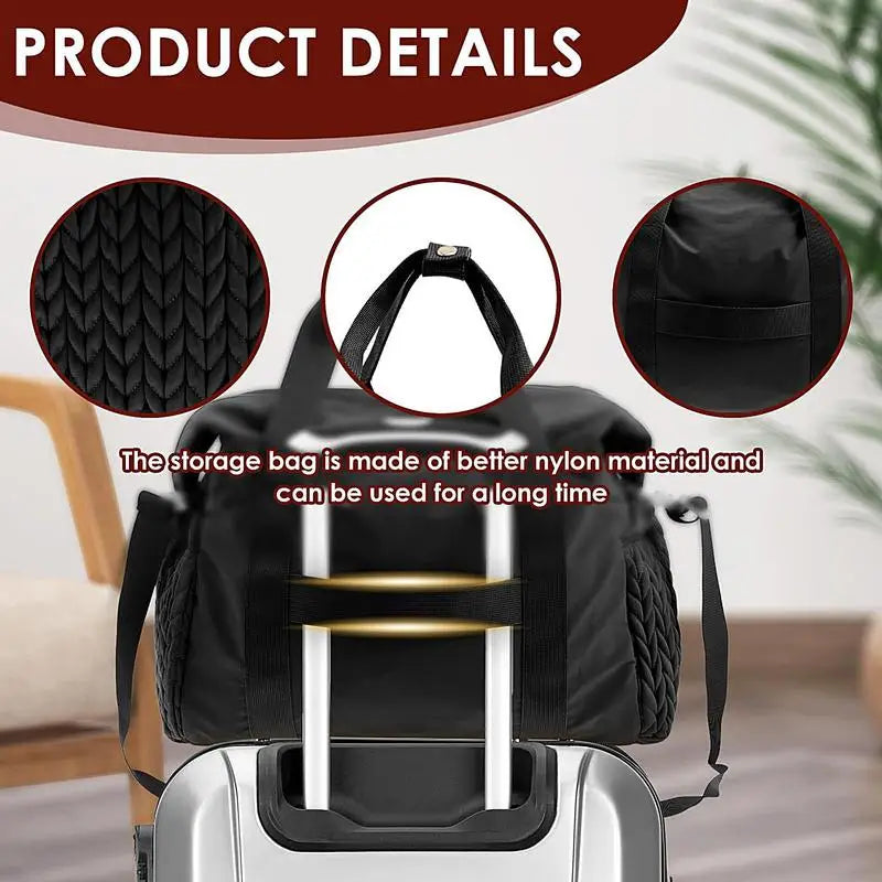 Grand sac à langer fourre-tout pour maman – Avec étui à tétine et accessoires de voyage