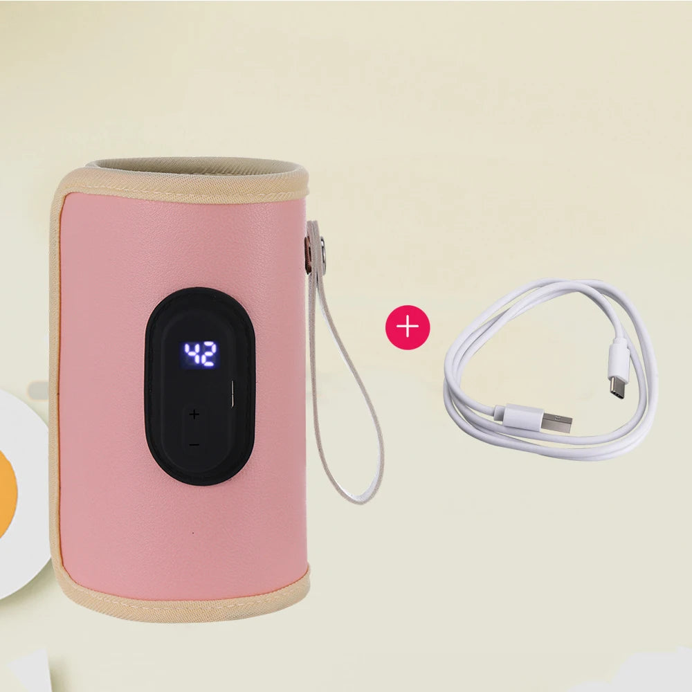 Portable Baby Bottle Warmer Bag | USB Milk & Formula Heater for Travel