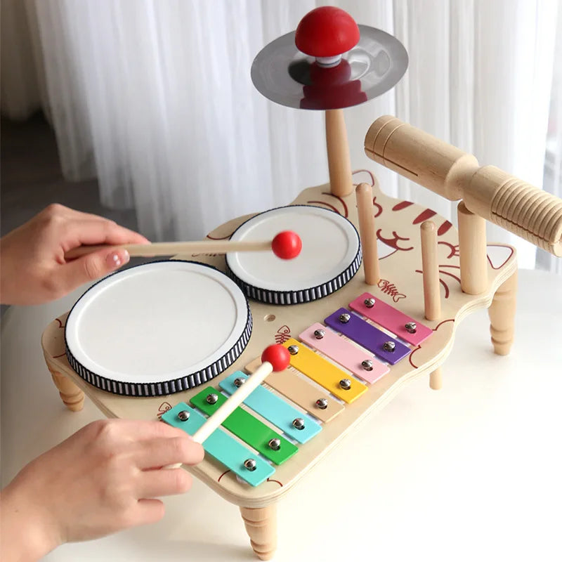 Wooden Music Toy – Drum, Play & Learn!