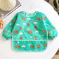 Cute Cartoon Waterproof Long-Sleeve Baby Feeding Bib (0–3Y)