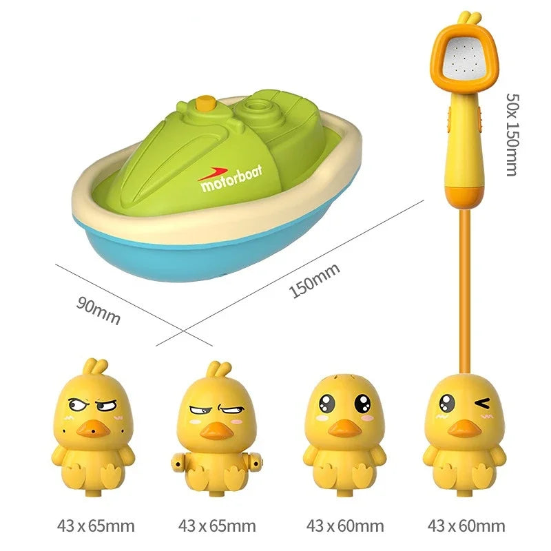 Canard électrique en forme de canard – Jet d'eau rotatif amusant pour les enfants